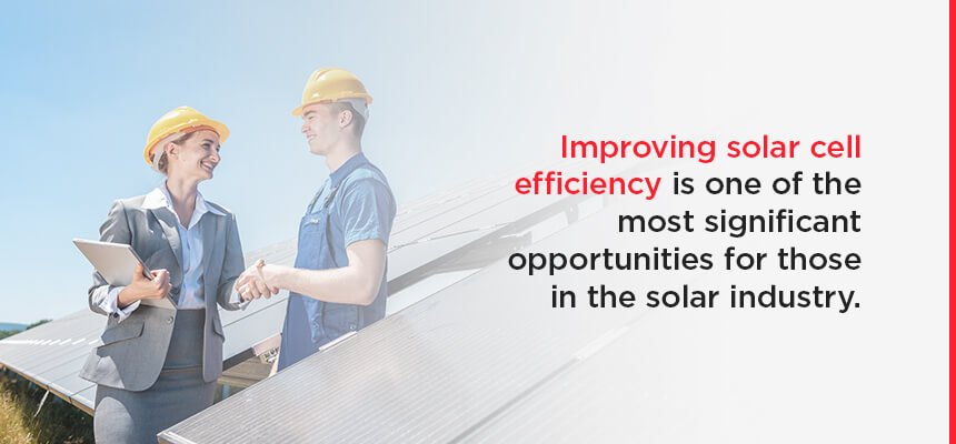 improving solar cell efficiency is the most significant opportunity