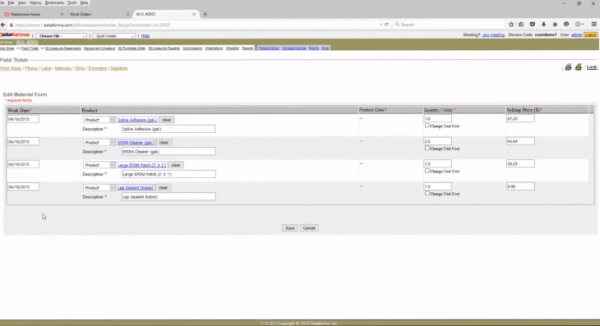 Dataforma screenshot
