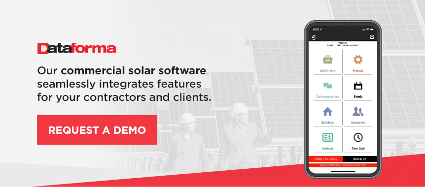 Request a free demo of commercial solar software